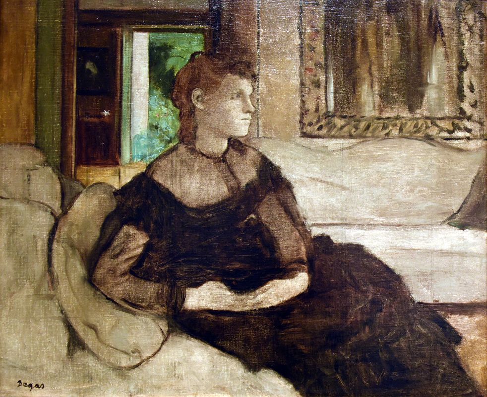 Edgar Degas 1869 Madame Theodore Gobillard (Yves Morisot) From New York Metropolitan Museum Of Art At New York Met Breuer Unfinished